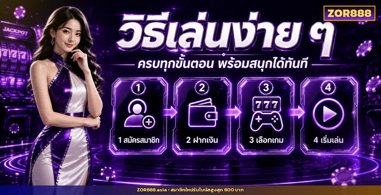 ZOR888 สล็อตเว็บตรง โบนัสสมาชิกใหม่รับสูงสุด 800 บาท